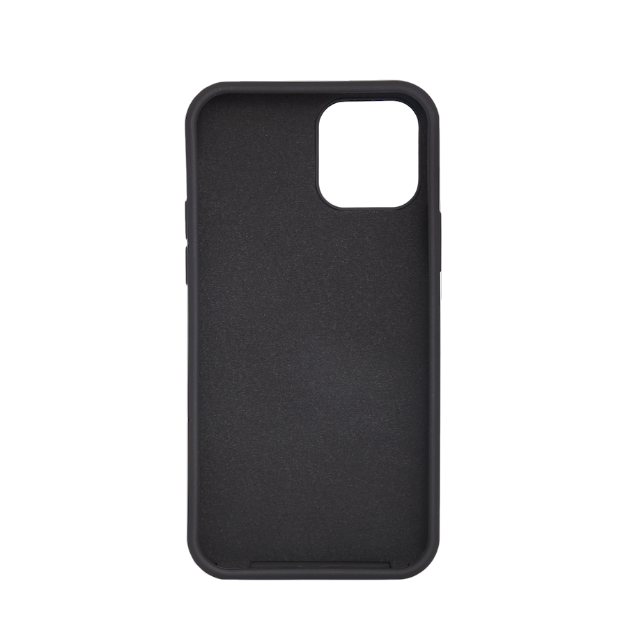 Mobique iPhone 12/12 Pro svart silikonskal