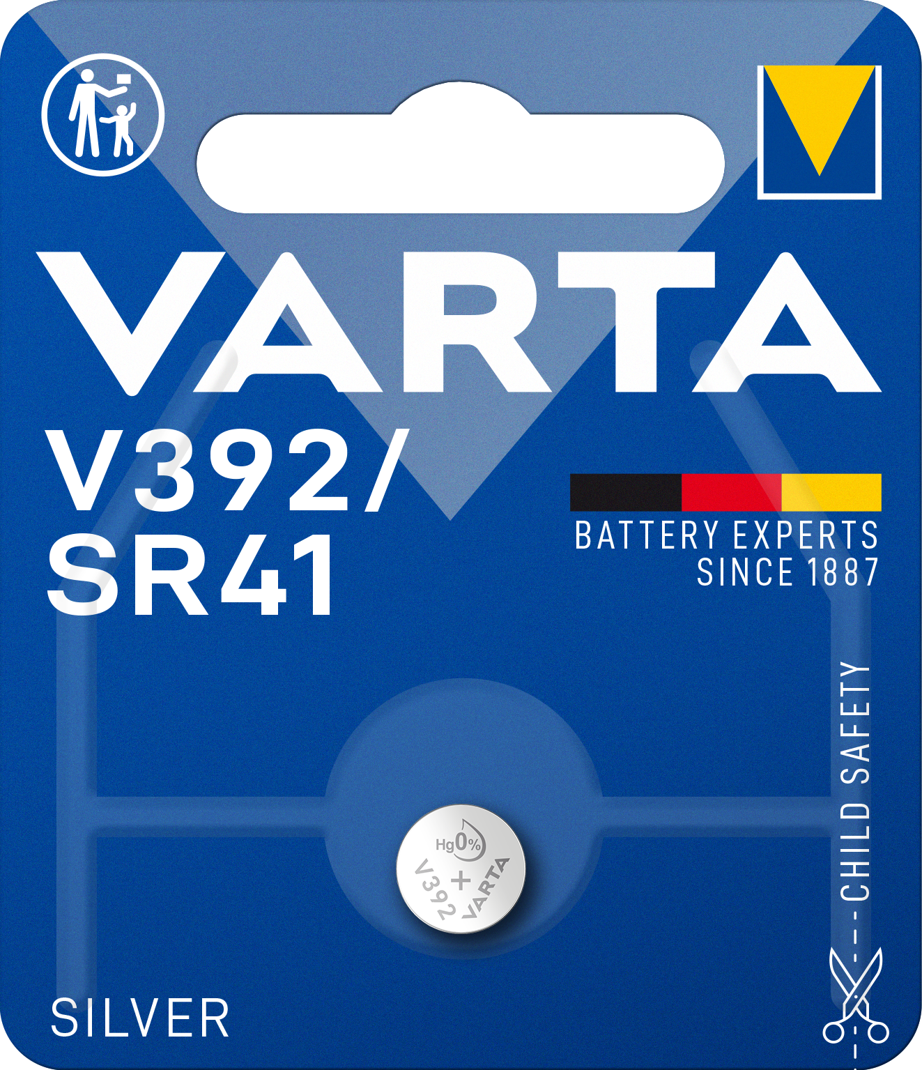 VARTA Silver knappcellebatteri V392/SR41