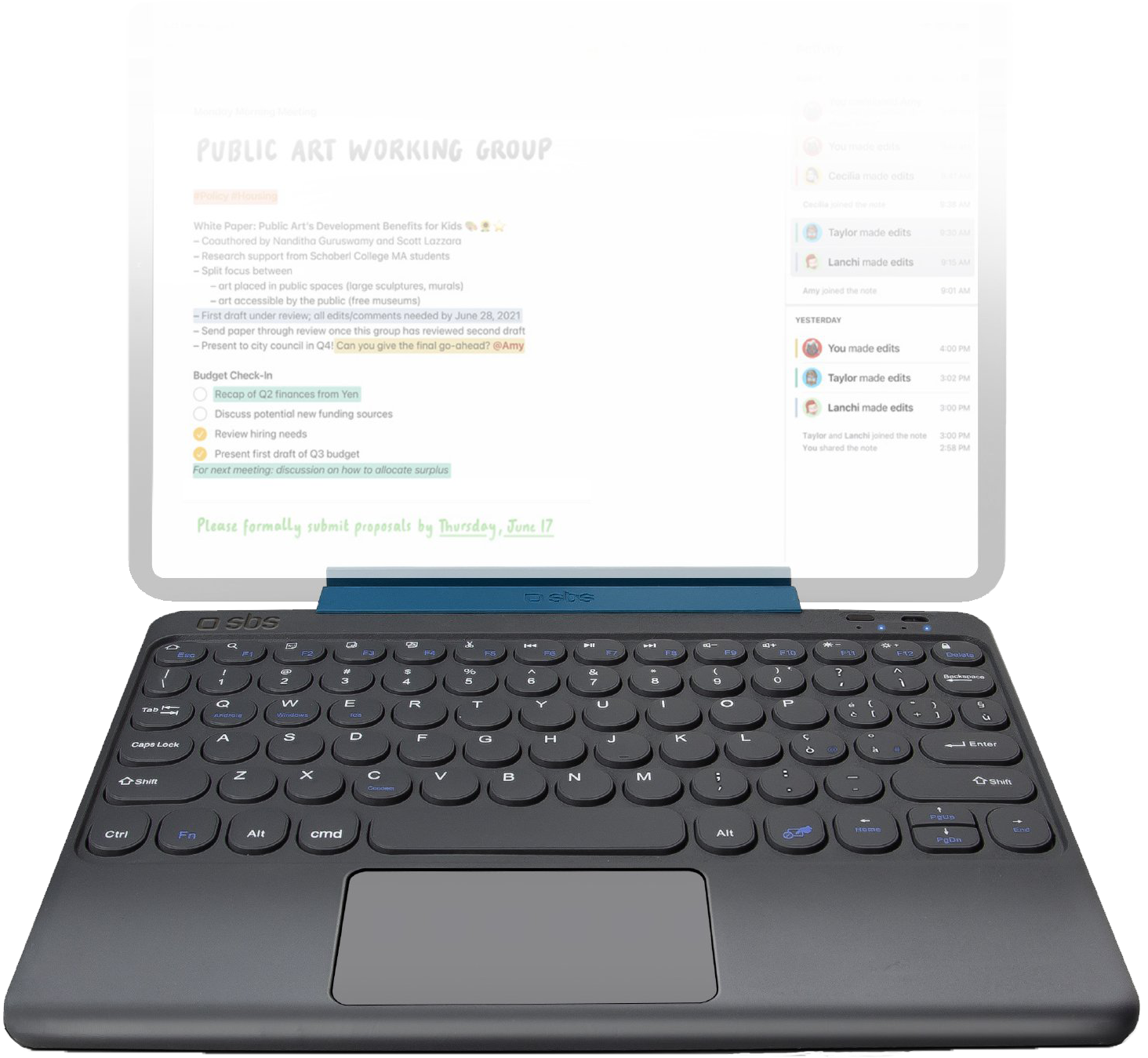 SBS Universal BT Keyboard for tablets