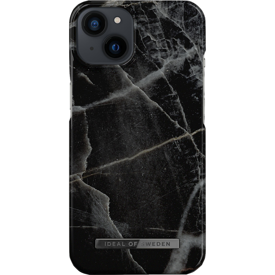 iDeal of Sweden iPhone 13 mobilskal black thunder marble