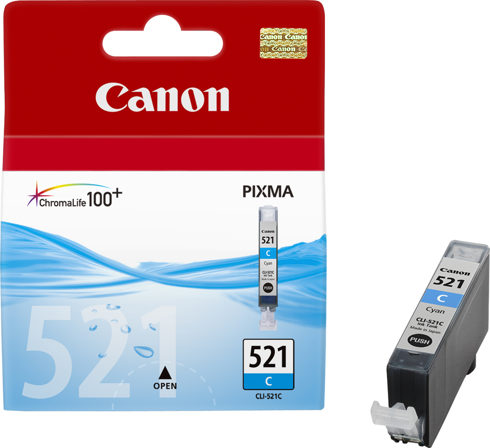 Canon CLI-521. Cyan blekkpatron