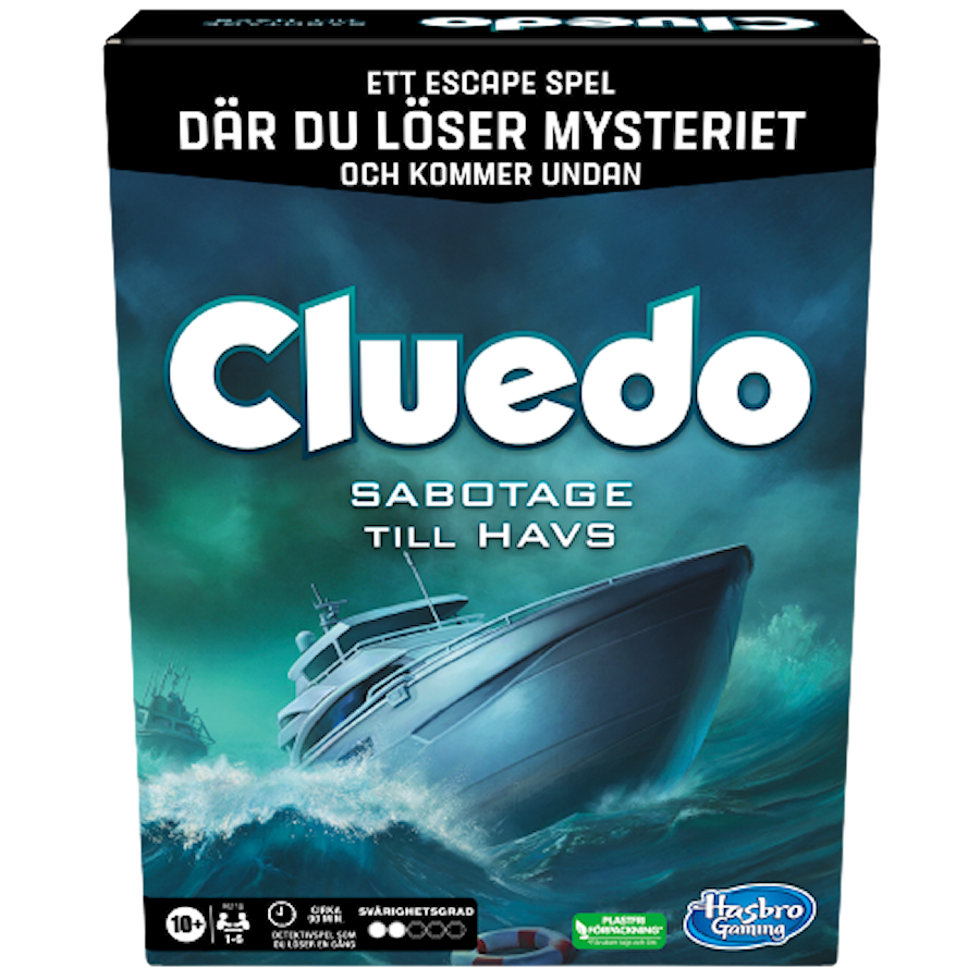 Cluedo sabotage till havs sällskapsspel