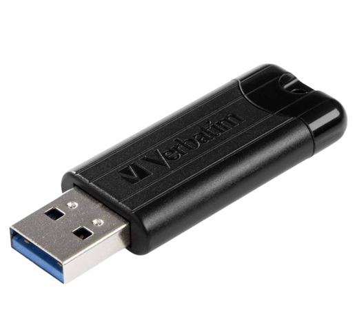 Verbatim PinStripe USB-minnepinne 3.0 64 GB svart