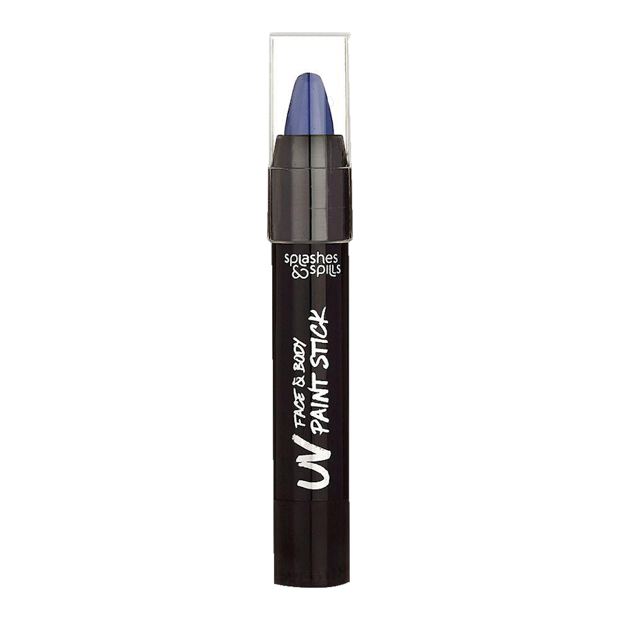 Ansikts- & kroppsfärg UV-penna blå