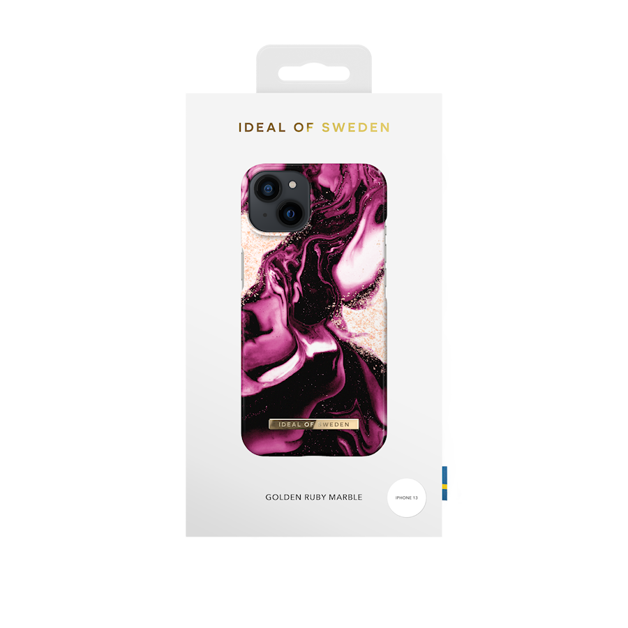 iDeal of Sweden iPhone 13 mobilskal golden twilight marble