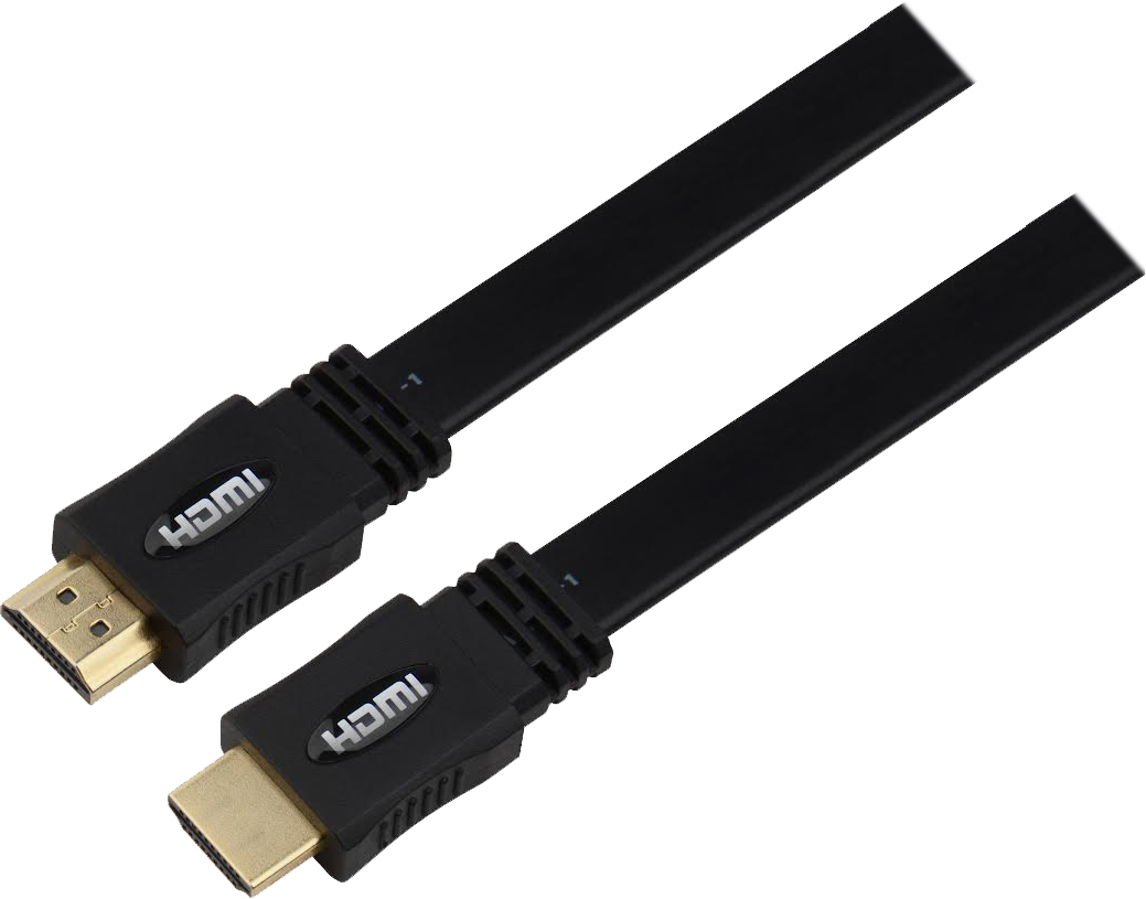 HDMI 1.4 Cable Flat Black 5m