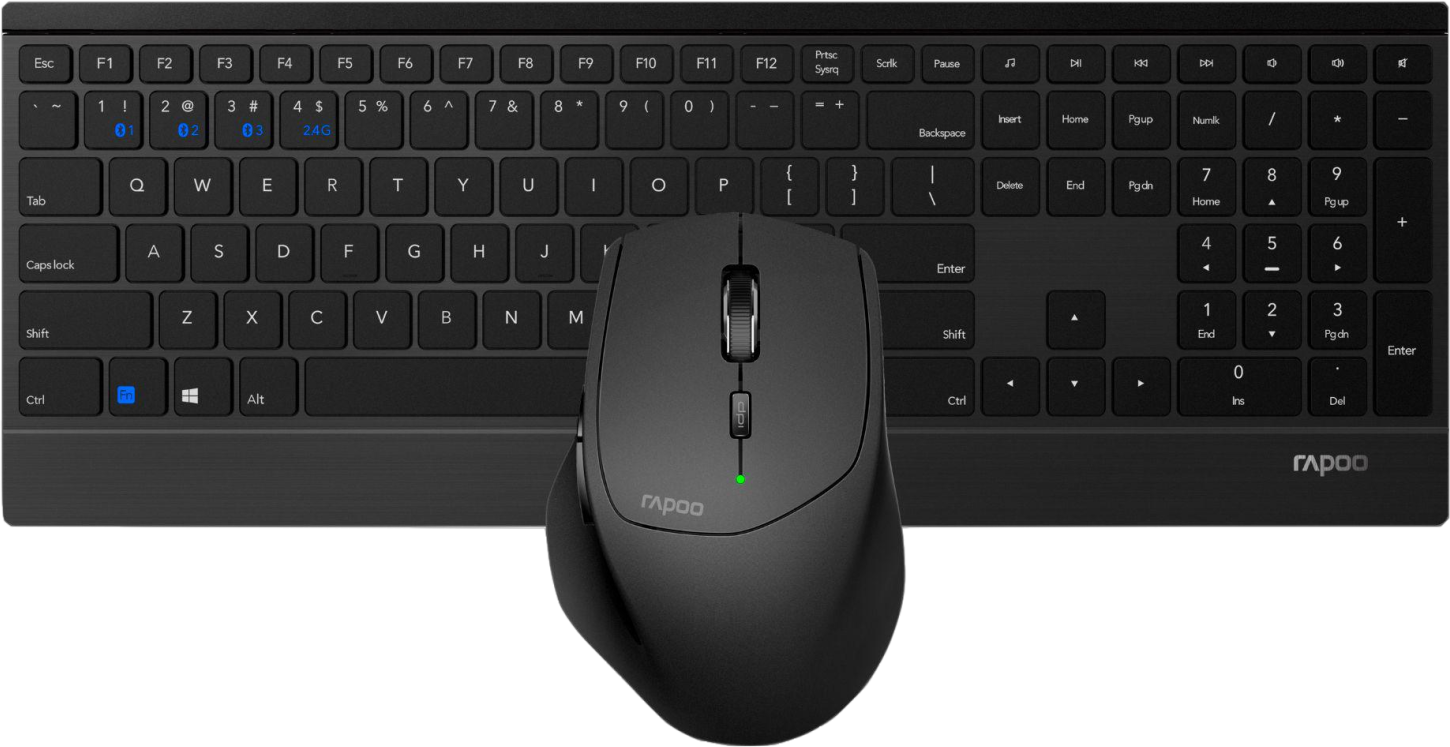 Rapoo 9500M Wireless Keyboard & Mouse Kit