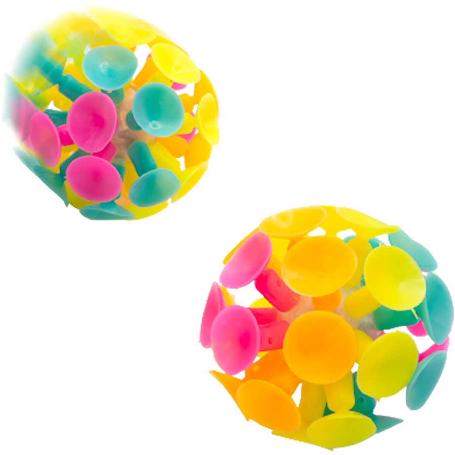 Blinkende ball med sugekopper